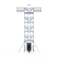 Zonnepanelen steiger 135x250 10,2m werkhoogte incl. Safeguard dakrandbeveiliging