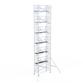 Rolsteiger Professional 135x305 14,2m werkhoogte tegen de gevel
