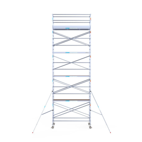 Steigeraanhanger afsluitbaar 305 + Rolsteiger Standaard 135x305 10,2m werkhoogte carbon vloer