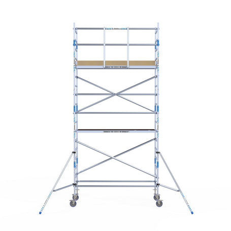 Rolsteiger Alumexx Light 90x250 6,2m werkhoogte tegen de gevel