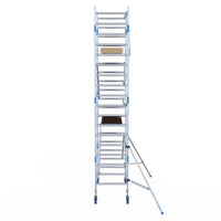 Rolsteiger Alumexx Light 90x190 6,2m werkhoogte tegen de gevel