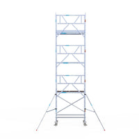 Rolsteiger Professional 90x190 8,2m werkhoogte carbon vloer tegen de gevel