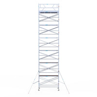 Rolsteiger Original  135x305 14,2m werkhoogte carbon vloer tegen de gevel
