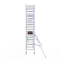 Rolsteiger Professional 90x250 6,2m werkhoogte carbon vloer tegen de gevel