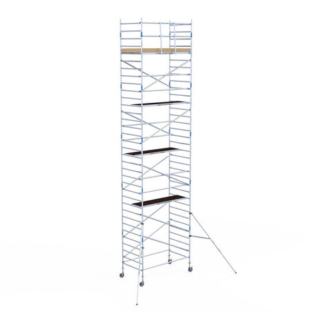 Rolsteiger Alumexx Light 135x250 11,2m werkhoogte tegen de gevel