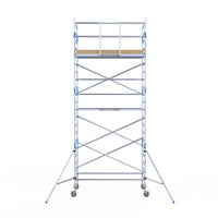 Rolsteiger Alumexx Light 135x250 7,2m werkhoogte tegen de gevel