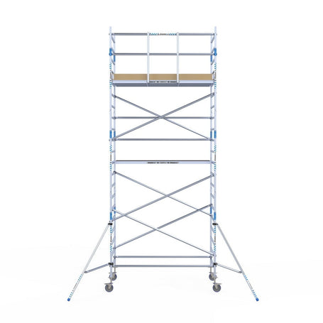 Rolsteiger Alumexx Light 135x250 7,2m werkhoogte tegen de gevel