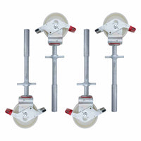Rolsteiger Original  135x305 6,2m werkhoogte carbon vloer tegen de gevel