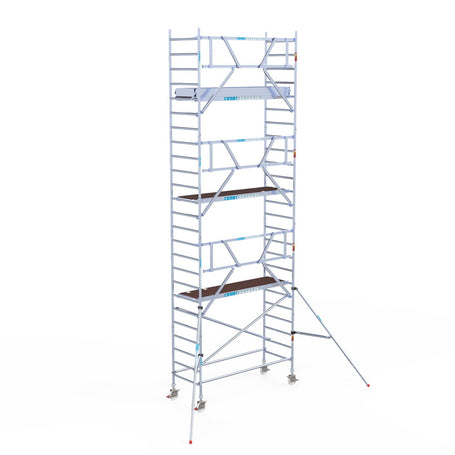 Rolsteiger Professional 90x250 8,2m werkhoogte carbon vloer tegen de gevel