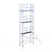Rolsteiger Professional 90x250 8,2m werkhoogte carbon vloer tegen de gevel