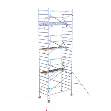 Steigeraanhanger afsluitbaar 250 + Rolsteiger Standaard 135x250 8,2m werkhoogte enkele voorloopleuning