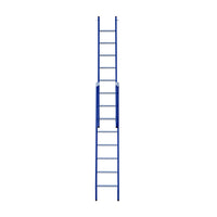 Eurostairs Reform ladder dubbel recht 2x8 sporten BLAUW