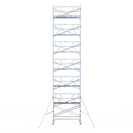 Rolsteiger Professional 135x305 14,2m werkhoogte carbon vloer tegen de gevel