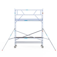 Rolsteiger Original  90x305 5,2m werkhoogte carbon vloer tegen de gevel