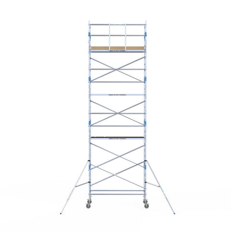 Rolsteiger Alumexx Light 90x250 9,2m werkhoogte tegen de gevel