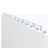 SGS Dakrandbeveiliging Slim 30 mtr complete set plat dak
