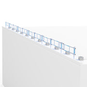 SGS Dakrandbeveiliging Slim 30 mtr complete set plat dak