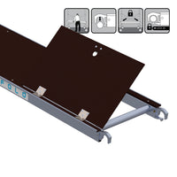 Rolsteiger Basic 135x250 6,2m werkhoogte tegen de gevel