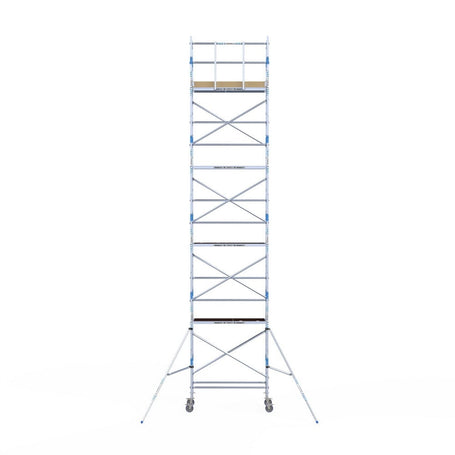 Rolsteiger Alumexx Light 75x190 10,2m werkhoogte tegen de gevel