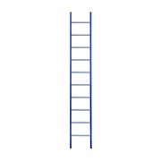 Eurostairs Ladder enkel recht 1x10 sporten BLAUW