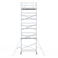 Rolsteiger Basic 135x305 11,2m werkhoogte carbon vloer tegen de gevel