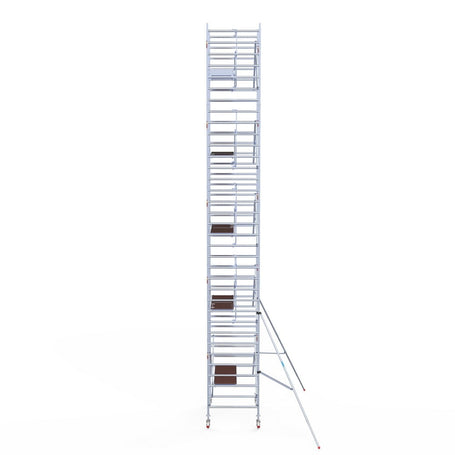 Rolsteiger Professional 135x190 11,2m werkhoogte carbon vloer tegen de gevel