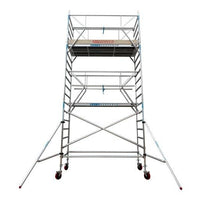 Anssems aanhanger en rolsteiger 135x190x5,2m werkhoogte en enkele voorloopleuning