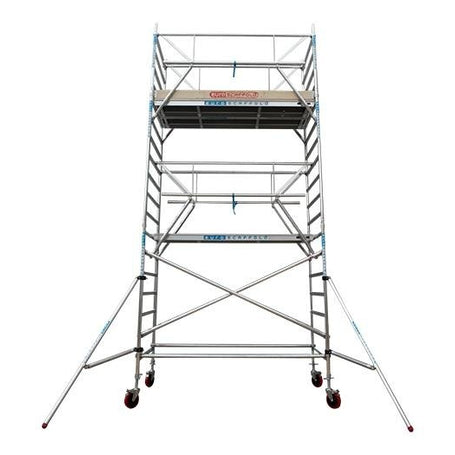 Anssems aanhanger en rolsteiger 135x190x5,2m werkhoogte en enkele voorloopleuning