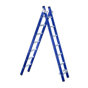 Eurostairs Reform ladder dubbel recht 2x7 sporten BLAUW
