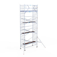 Rolsteiger Original  135x305 9,2m werkhoogte carbon vloer tegen de gevel