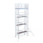 Rolsteiger Original  135x305 9,2m werkhoogte carbon vloer tegen de gevel