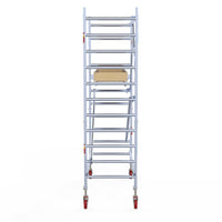 Rolsteiger Basic 90x190 4,2m werkhoogte carbon vloer tegen de gevel