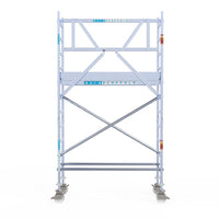 Rolsteiger Professional 75x190 4,2m werkhoogte carbon vloer tegen de gevel