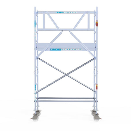 Rolsteiger Professional 75x190 4,2m werkhoogte carbon vloer tegen de gevel