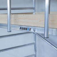 Rolsteiger Alumexx Light 135x190 4,2m werkhoogte tegen de gevel