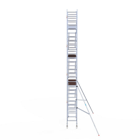 Rolsteiger Original  75x250 9,2m werkhoogte carbon vloer tegen de gevel