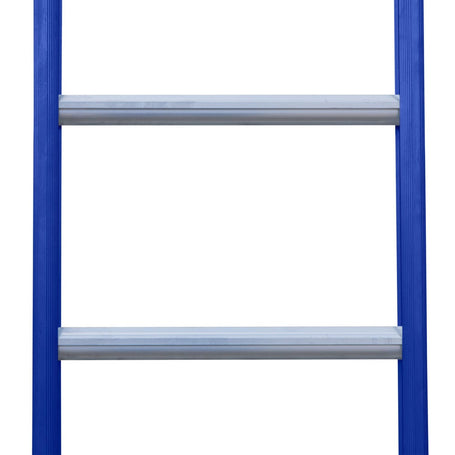 Eurostairs Ladder enkel recht 1x9 sporten BLAUW