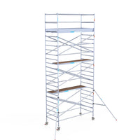Steigeraanhanger afsluitbaar 305 + Rolsteiger Standaard 135x305 8,2m werkhoogte