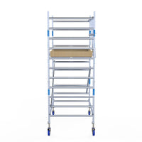 Rolsteiger Alumexx Light 135x190 4,2m werkhoogte tegen de gevel