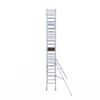 Rolsteiger Professional 75x250 7,2m werkhoogte carbon vloer tegen de gevel