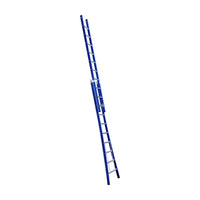 Eurostairs Reform ladder dubbel uitgebogen 2x10 sporten BLAUW