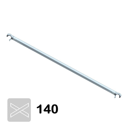 Diagonaal schoor 140 cm