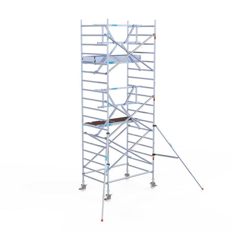 Rolsteiger Professional 135x190 6,2m werkhoogte carbon vloer tegen de gevel
