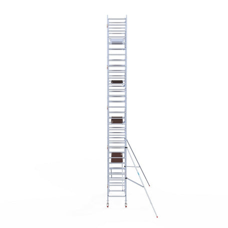 Rolsteiger Professional 90x250 10,2m werkhoogte carbon vloer tegen de gevel