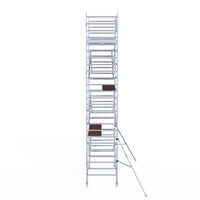 Rolsteiger Original  135x305 8,2m werkhoogte carbon vloer tegen de gevel