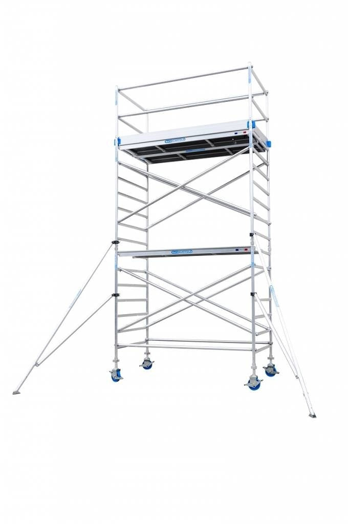 Aanhanger en Euro rolsteiger 135x250x6,2m werkhoogte