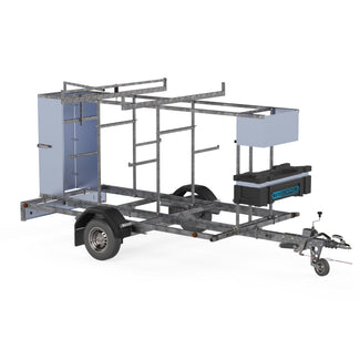Steigeraanhanger afsluitbaar 3,05m - 1350 kg