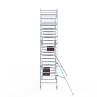 Rolsteiger Original  135x305 7,2m werkhoogte carbon vloer tegen de gevel
