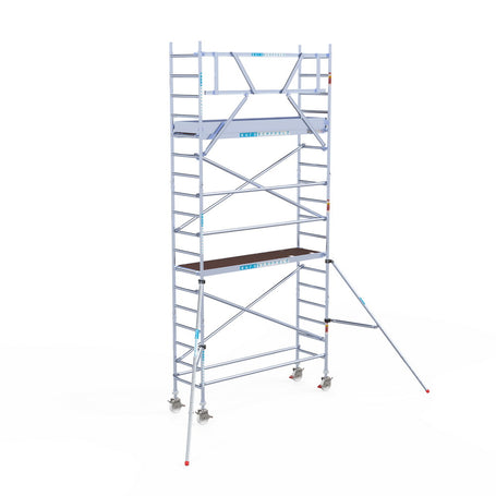 Rolsteiger Original  75x250 6,2m werkhoogte carbon vloer tegen de gevel