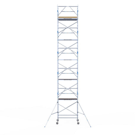 Rolsteiger Alumexx Extra 135x190 12,2m werkhoogte tegen de gevel